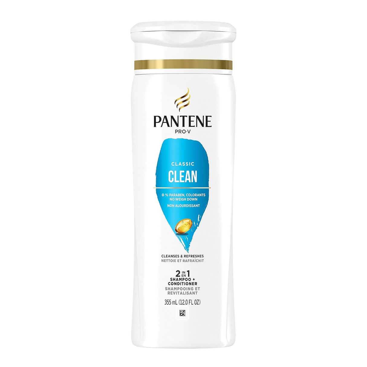 Pantene Pro-V Classic Clean 2-in-1, 12oz - 6 Pack