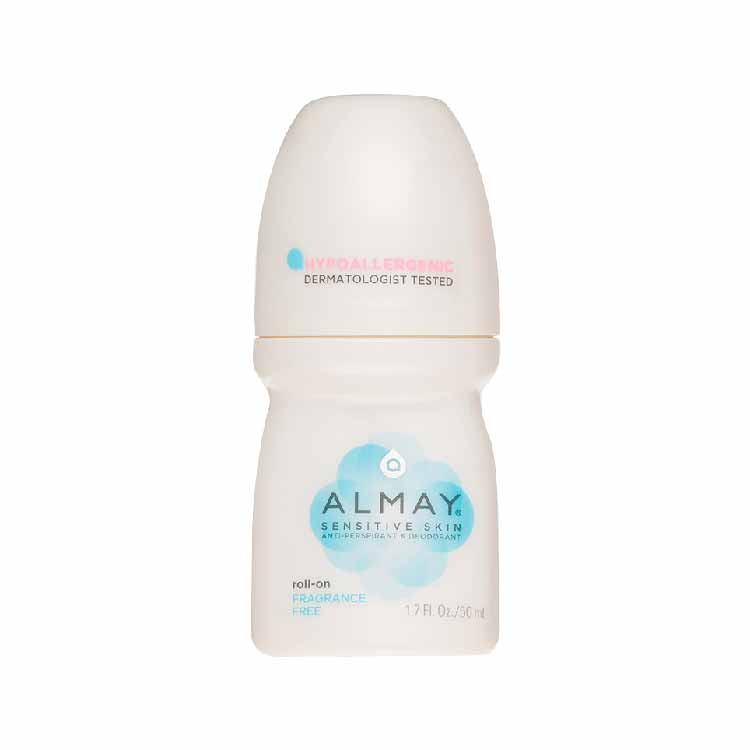 Almay - Anti-Perspirant & Deodorant Roll-On Sensitive Skin Fragrance Free - 1.7 OZ  - 24 Pack