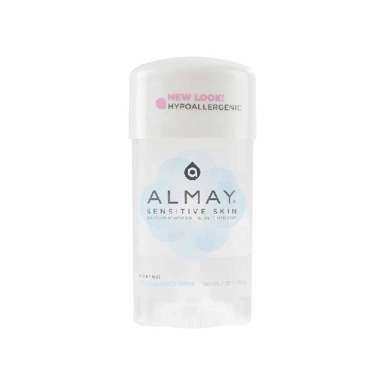 Almay - Anti-Perspirant & Deodorant, Clear Gel, Fragrance Free - 2.25 Oz - 24 Pack