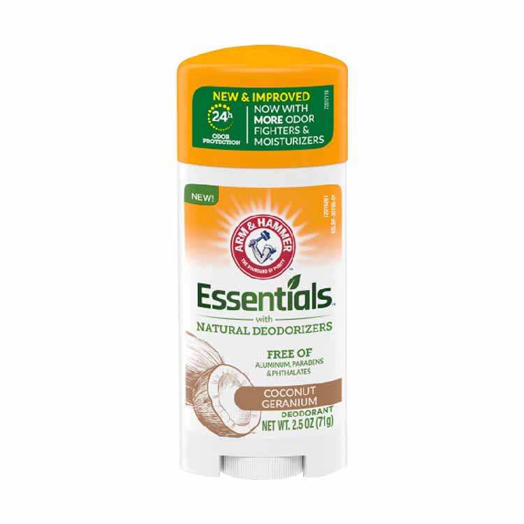 Arm & Hammer Essentials Natural Deodorant Coconut Geranium 2.5 oz - 12 Pack