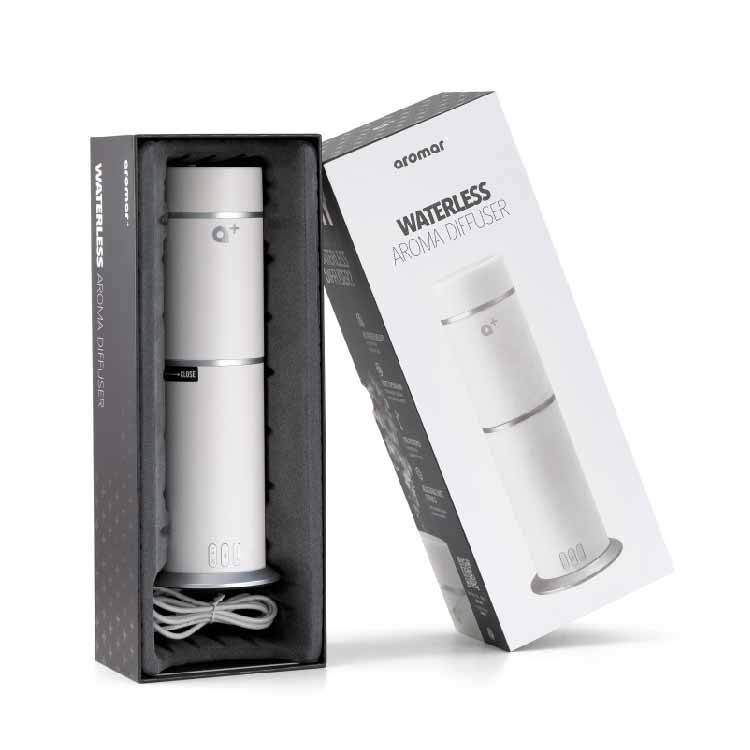 Aromar Plus - Cylinder Waterless Diffuser White