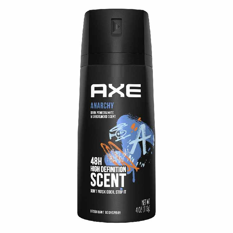 Axe - Body Spray Deodorant 4 oz for Men, Anarchy  - 12 pack