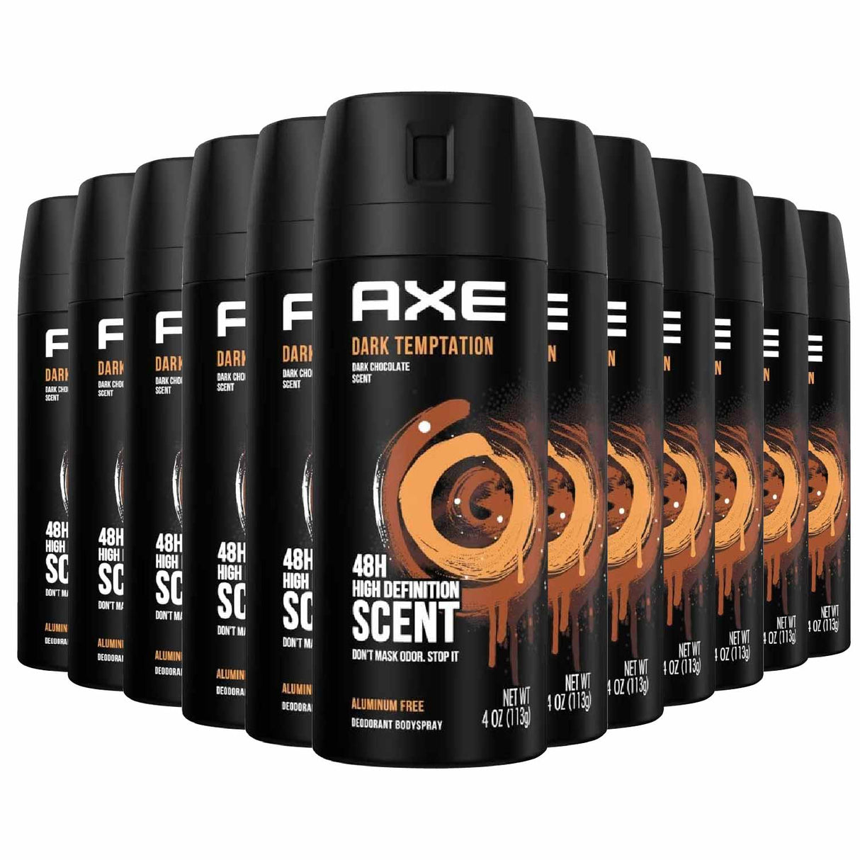 Axe - Body Spray Deodorant 4 oz for Men Dark Temptation - 12 pack