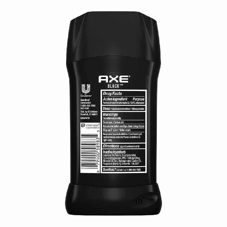 Axe Black Invisible Solid Antiperspirant & Deodorant Stick  2.7 oz - 12 Pack