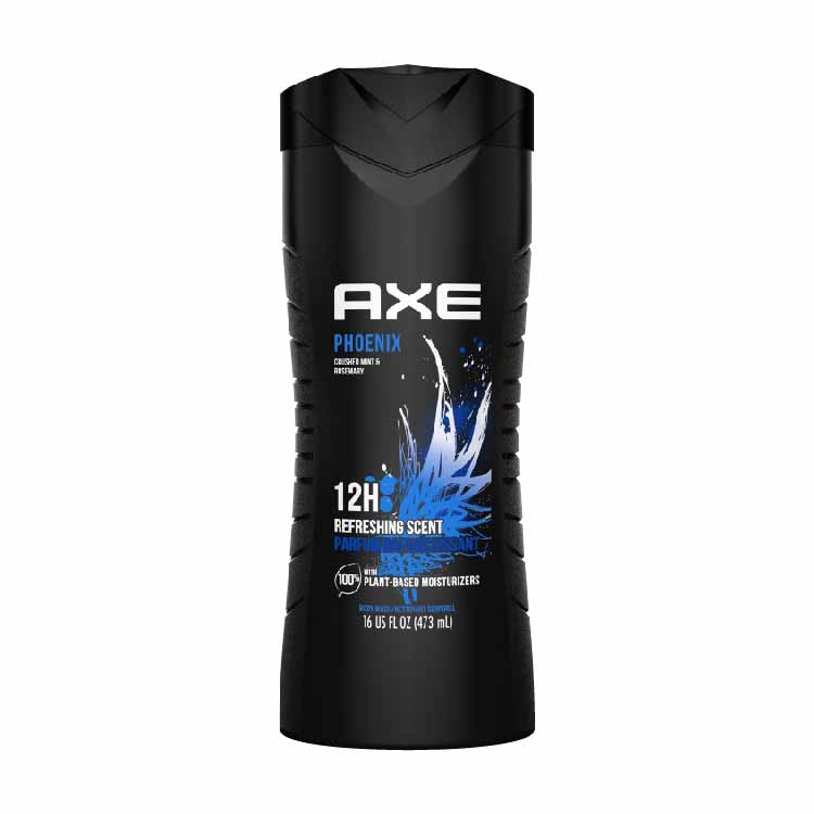 Axe Body Wash Phoenix Crushed Mint & Rosemary Scent - 16 fl oz- 4 Pack
