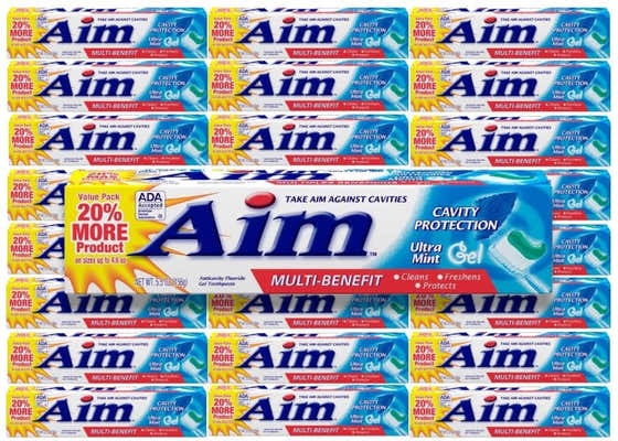 Aim - Cavity Protection Toothpaste Ultra Mint Gel - 5.5 Oz - 24 Pack | Colgate - Oral Care Wholesale