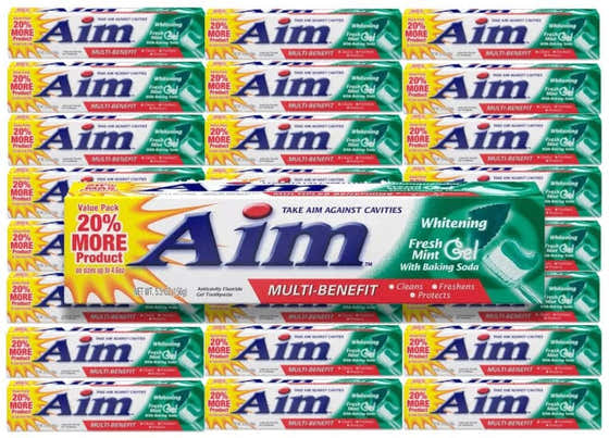 Aim - Whitening Toothpaste with Baking Soda - 5.5 Oz - 24 Pack | Colgate - Products