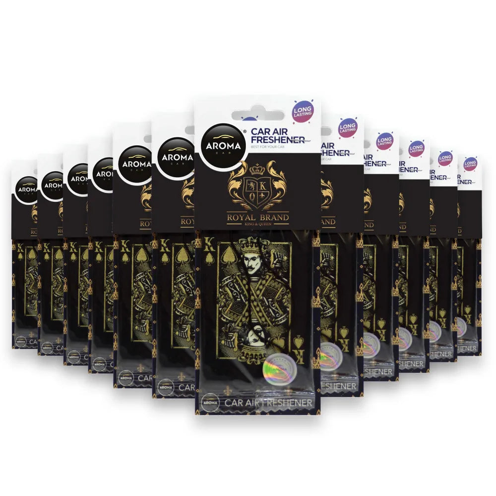 Aroma Playcard Style Air Freshener – King – 24-Unit Display