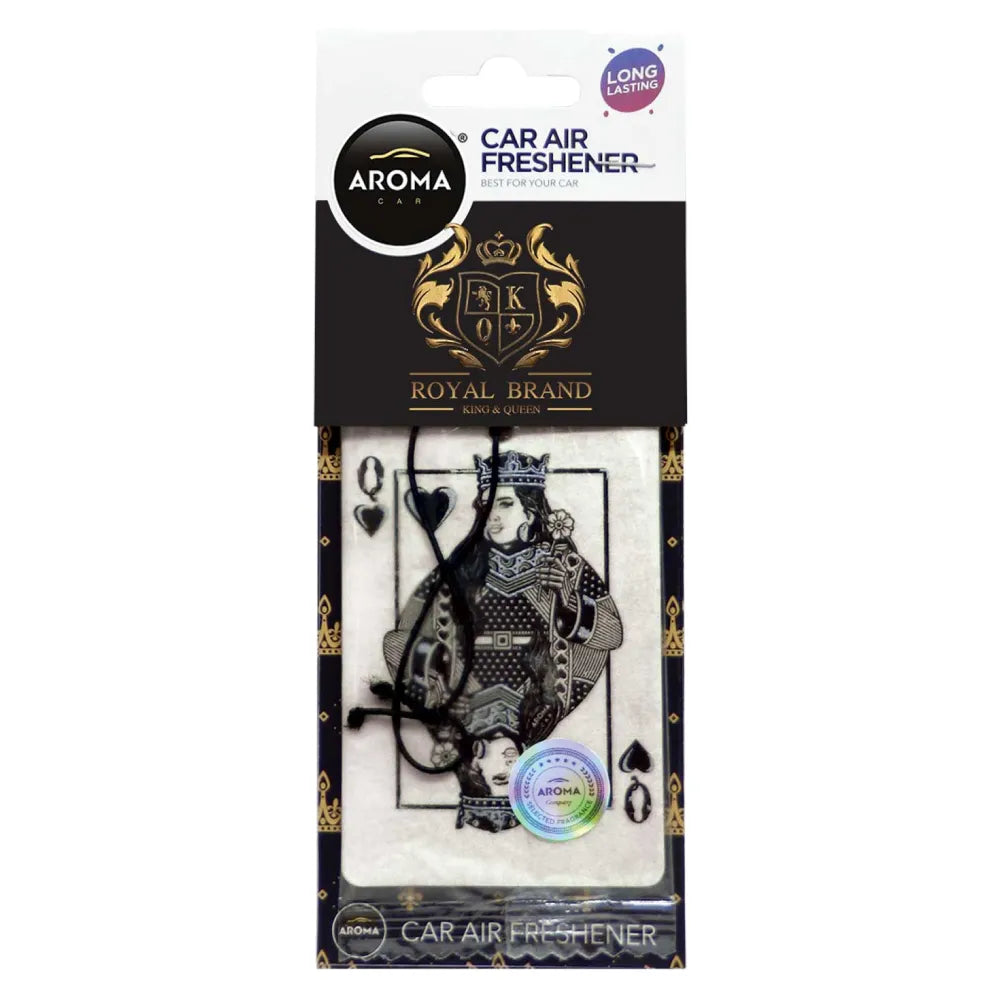 Aroma Playcard Style Air Freshener – Queen – 24-Unit Display