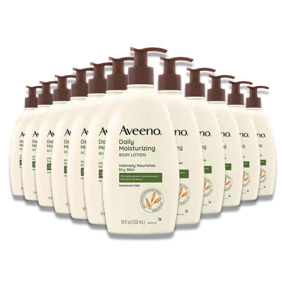 Aveeno - Daily Moisturizing Body Lotion - 18 fl Oz- 12 Pack | Aveeno - member5%
