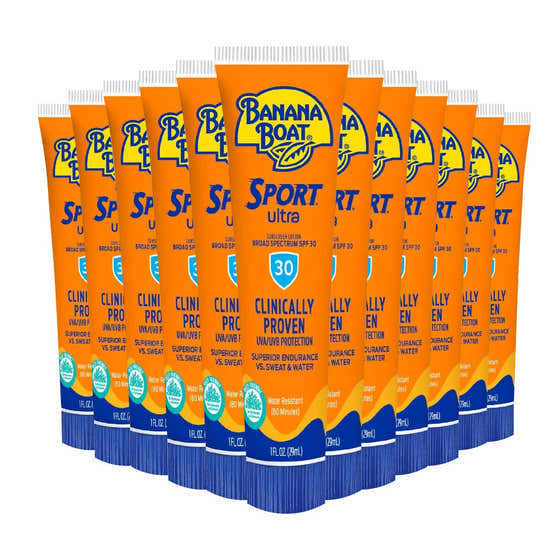 Banana Boat - Sport Performance Sunscreen Lotion 30 SPF, 1 Oz - 24 Pack | Banana Boat - Sunscreen Wholesale