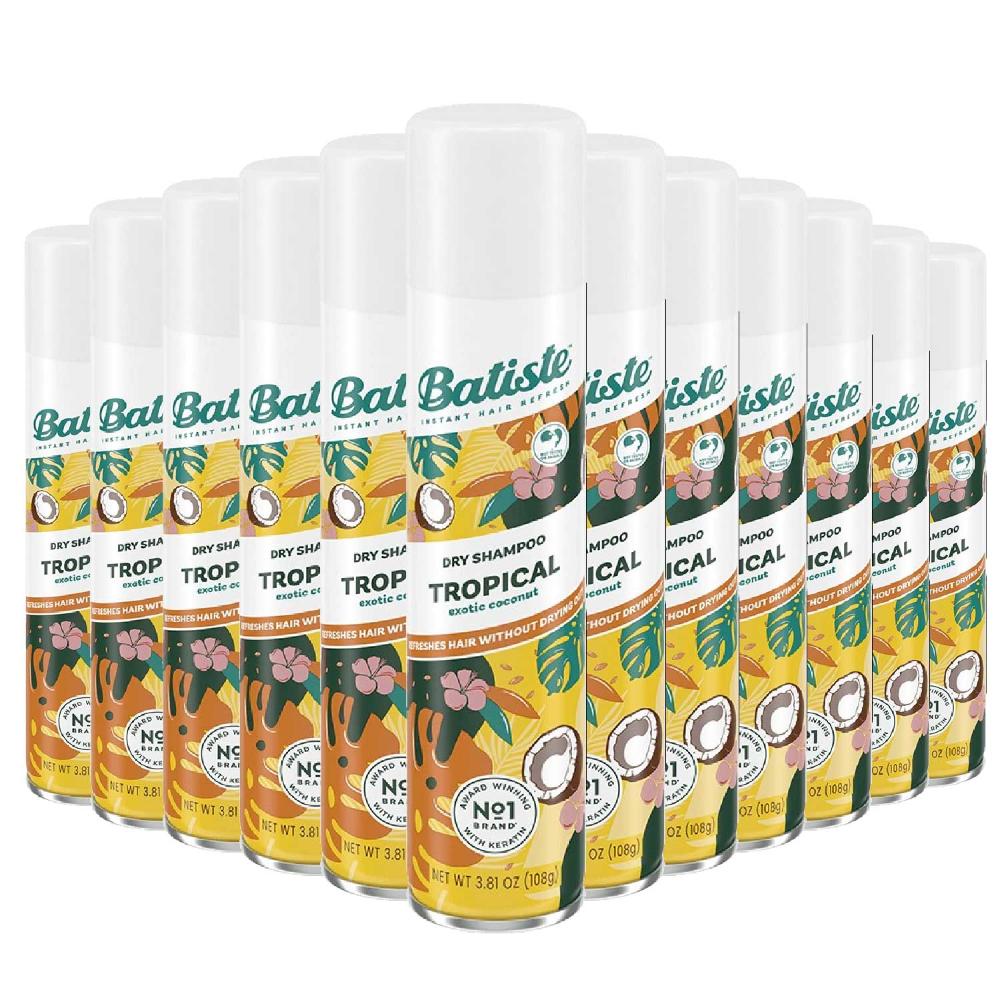 Batiste - Dry Shampoo Tropical Exotic Coconut 3.81 oz  - 12 Pack