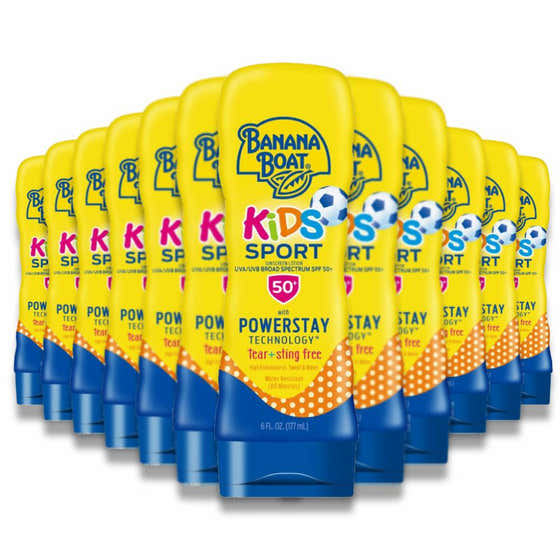 Banana Boat - Kid's Sport Lotion SPF 50+  6 oz - 12 Pack | Banana Boat - Sunscreen Wholesale