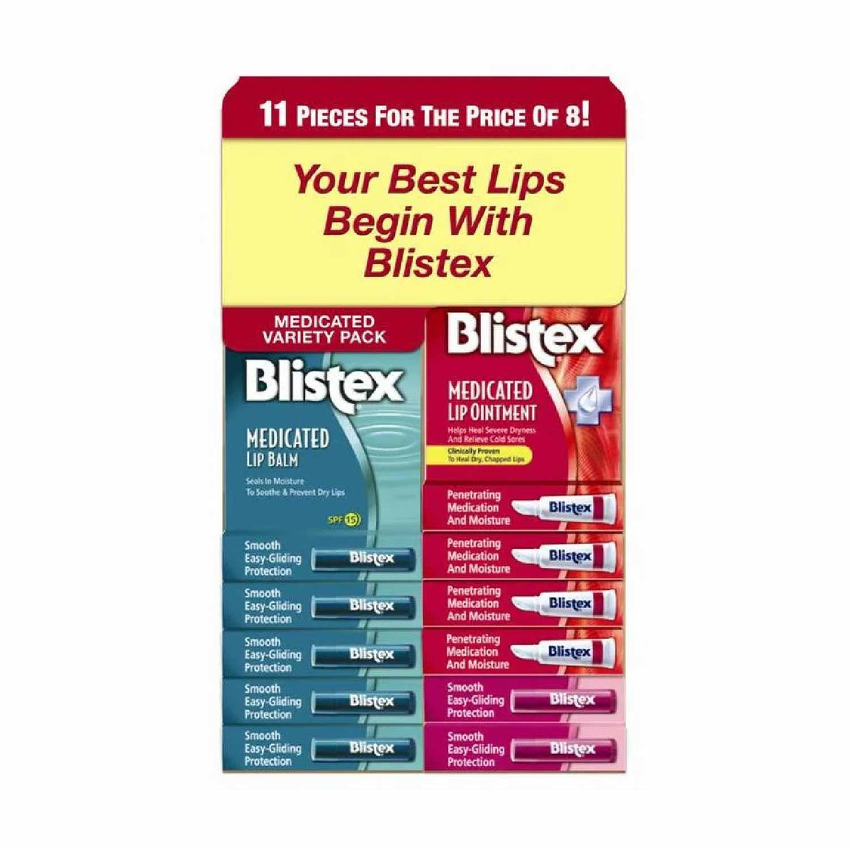 Blistex - Lip Care Variety Pack - 11 Pack