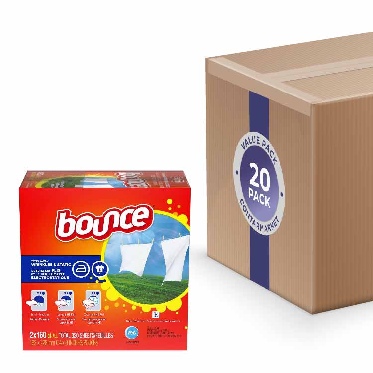 Bounce Fabric Softener Dryer Sheet Outdoor Fresh - 20 Pack (6400 ct)