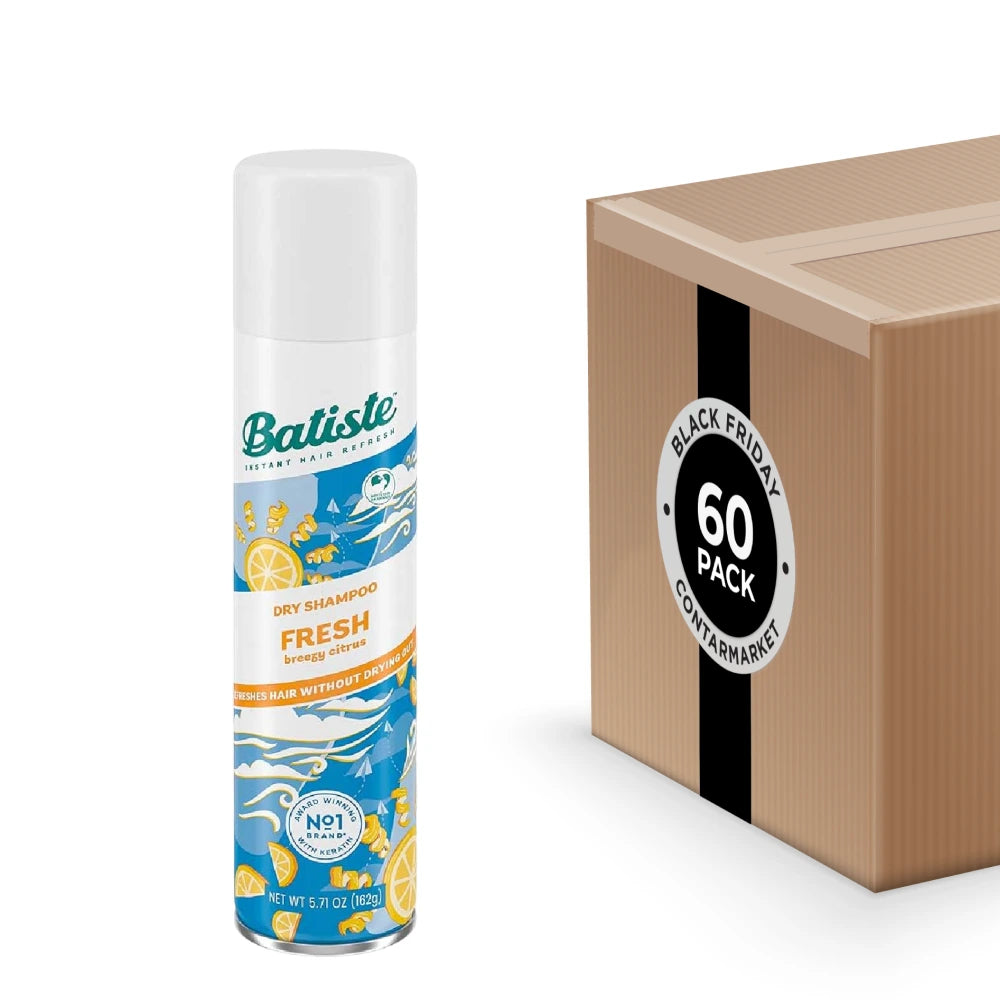 Batiste - Dry Shampoo Fresh Breezy Citrus 3.81 oz  - 60 Pack