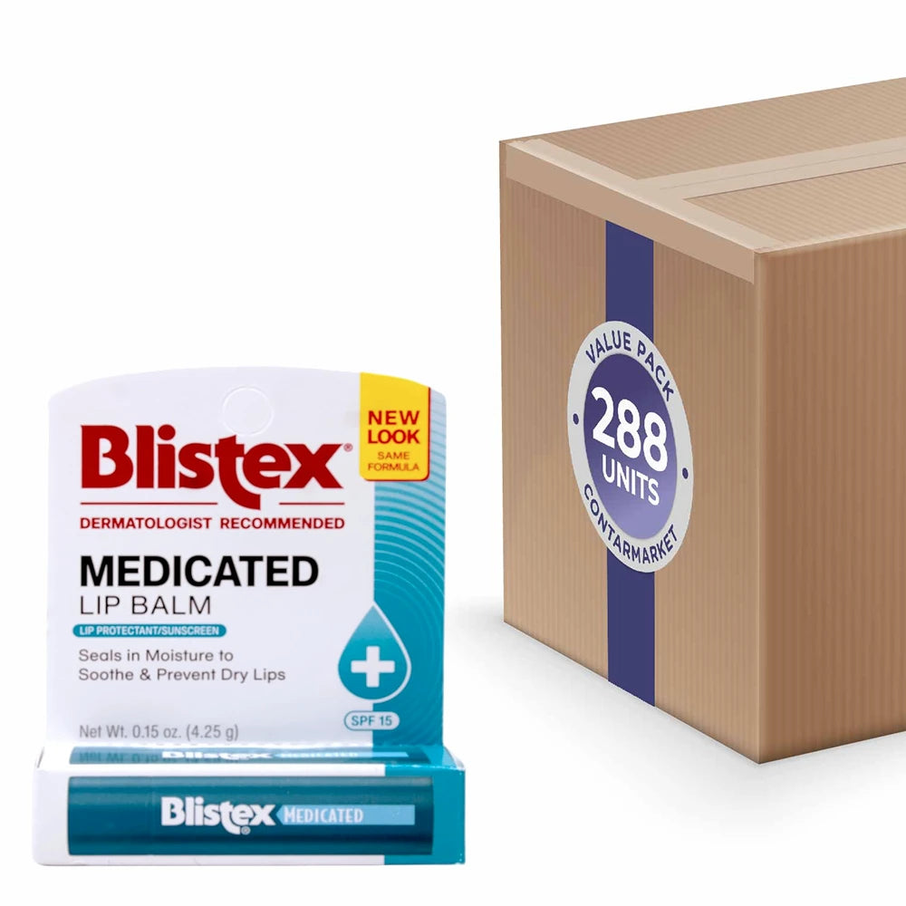Blistex Lip Protectant Medicated Balm 0.15 oz Tubes - 288 Pack
