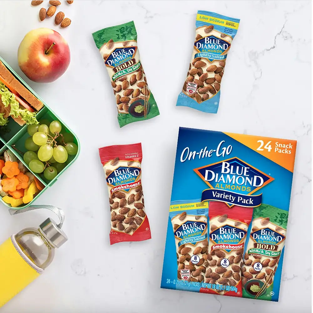 Blue Diamond - Almond Variety Pack - 75 Oz - 24 Pack