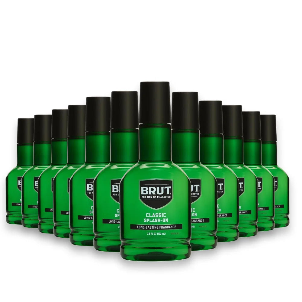 Brut - Classic Scent Splash-On Men's Lotion  3.5 Fl Oz ea - 12 Pack