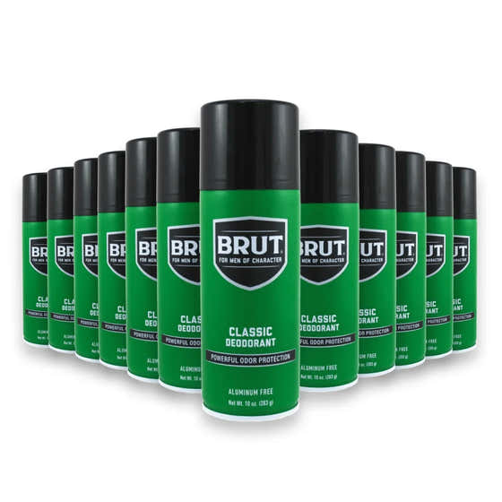 Brut - Deodorant Spray Classic Scent  10 oz- 12 Pack | Brut - member5%
