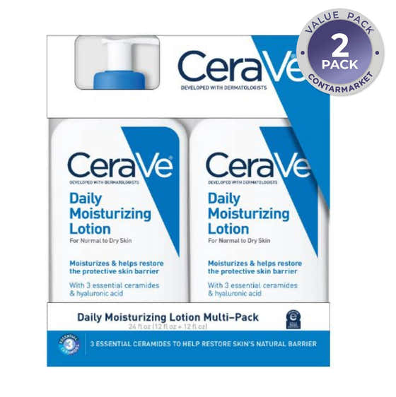 CeraVe Daily Moisturizing Lotion, Normal to Dry Skin  - 12 fl. oz., 2 pk. | CeraVe - Health & Beauty Pack