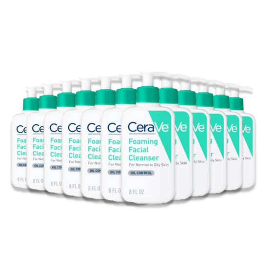 CeraVe Foaming Face Wash, Facial Cleanser for Normal to Oily Skin 8 fl oz - 12 Pack | CeraVe - cerave