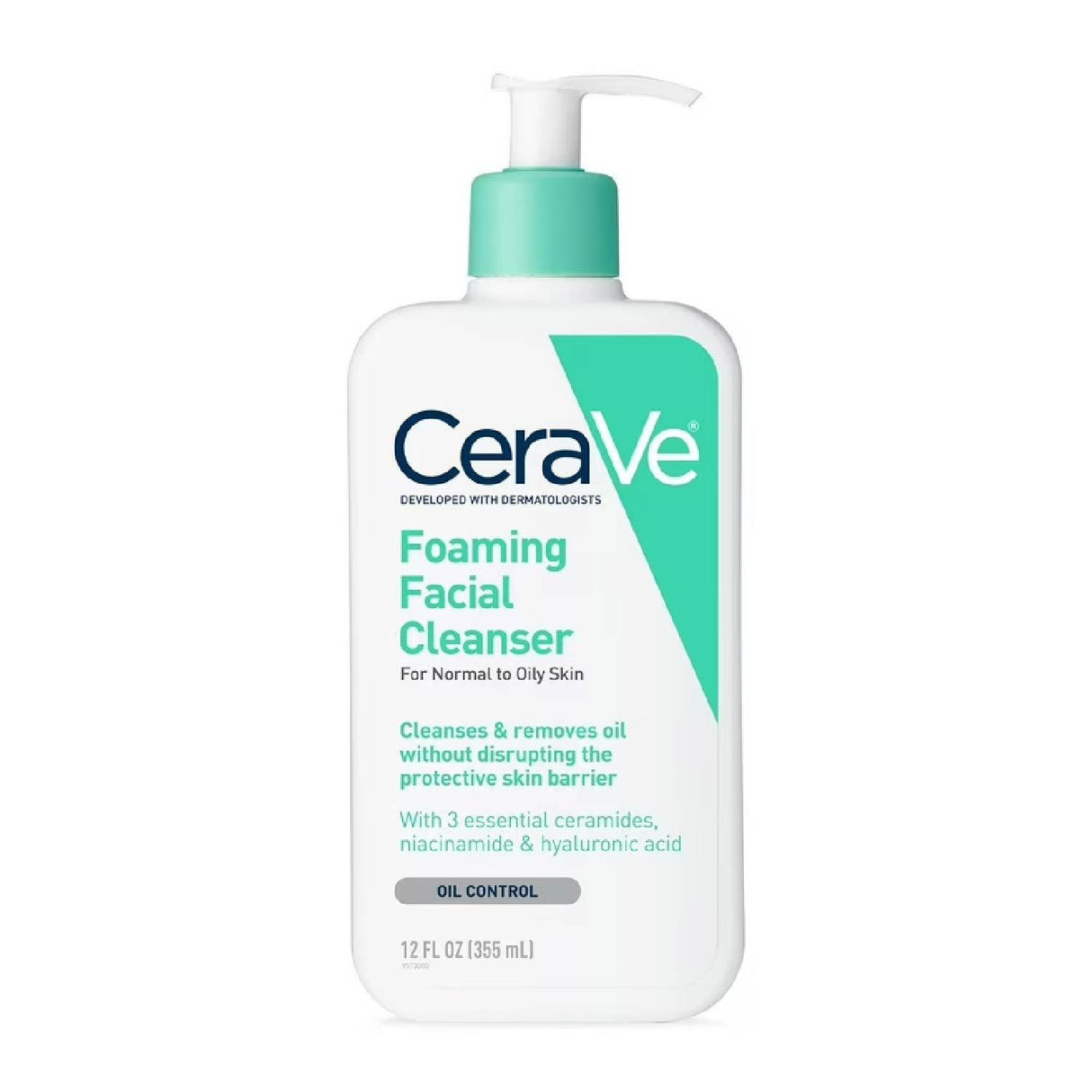 CeraVe Foaming Face Wash, Facial Cleanser for Normal to Oily Skin 12 fl oz - 12 Pack