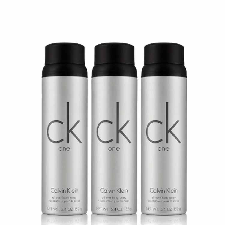 Calvin Klein CK One Body Spray - 5.4 oz - 3 Pack