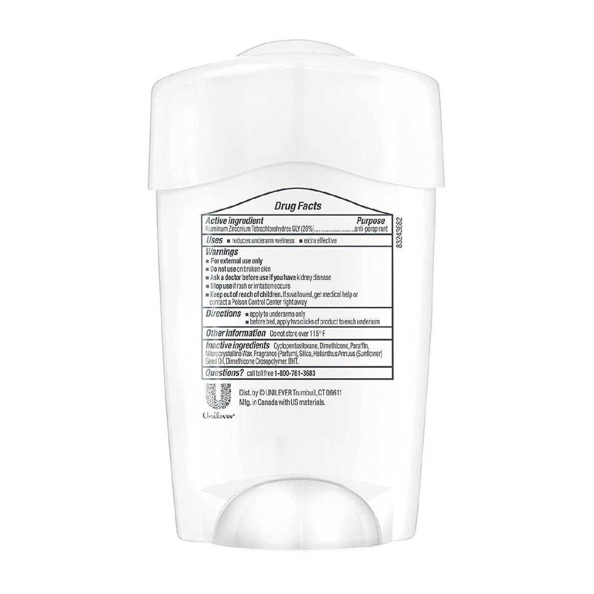 Dove Clinical Protection Antiperspirant, Original Clean 1.7 oz - 12 Pack