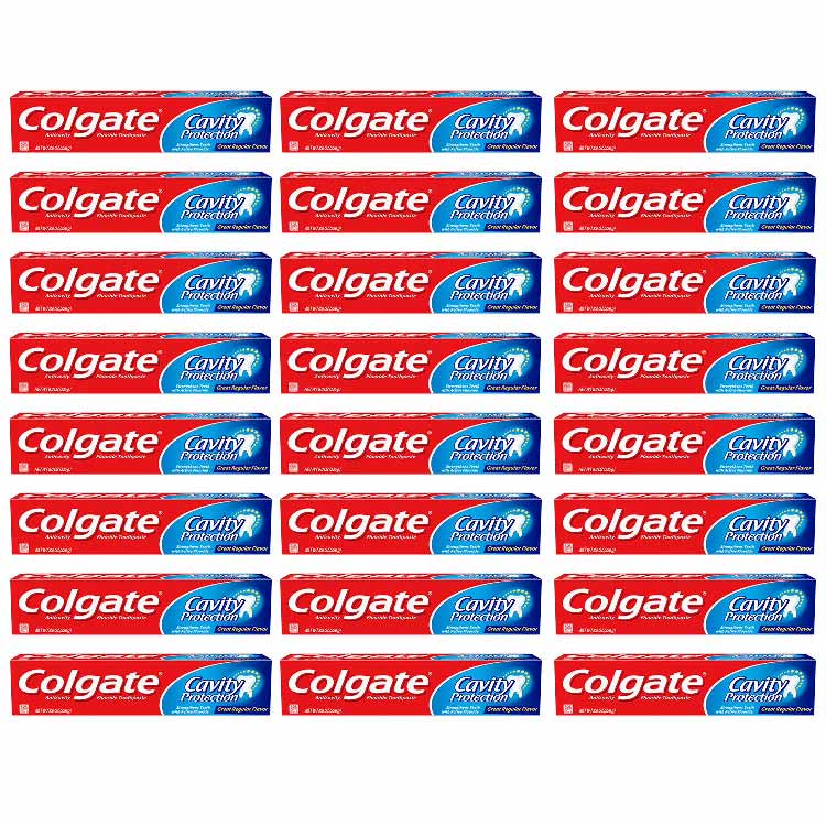 Colgate Cavity Protection with Fluoride Great regular White 8 oz - 24 Pack