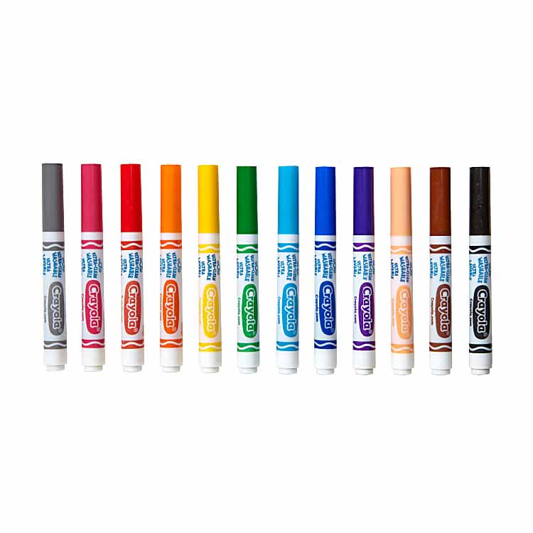 Crayola - Ultra Clean Washable Markers - 12 Ct