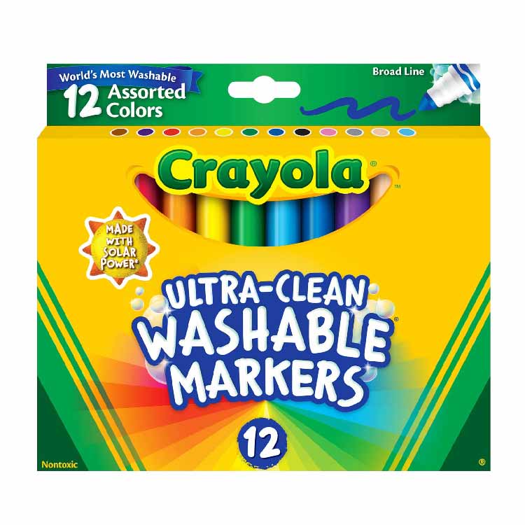 Crayola - Ultra Clean Washable Markers - 12 Ct