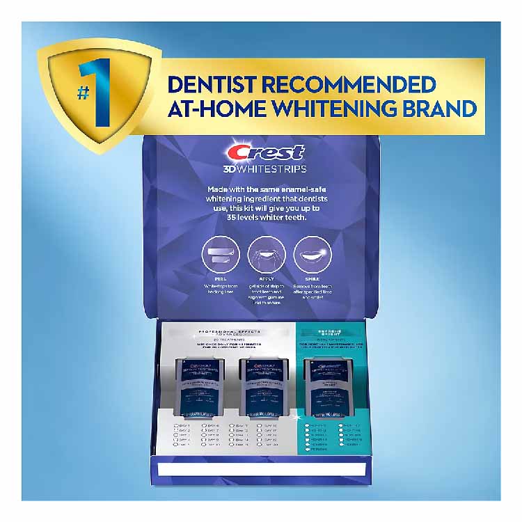 Crest 3D Whitestrips Professional Effects & Supreme Bright Whitening Kit