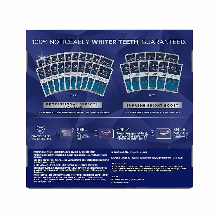 Crest 3D Whitestrips Professional Effects & Supreme Bright Whitening Kit