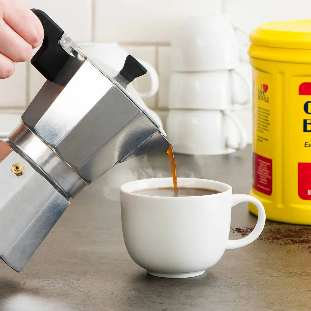 Café Bustelo - Festival Size Dark Roast Ground Coffee, Espresso - 46 Oz - 6 Pack