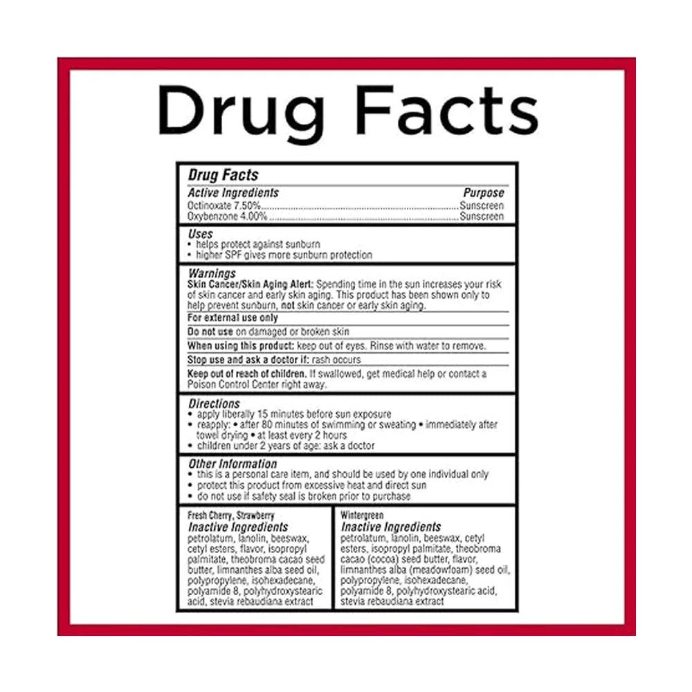 Carmex - Lip Balm Tube Fresh Cherry, SPF 15 - 0.35 Oz- 12 Pack