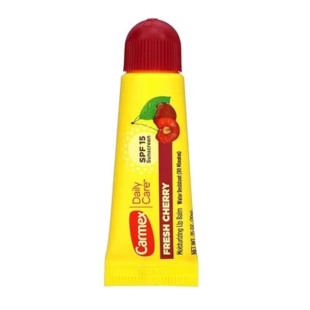 Carmex - Lip Balm Tube Fresh Cherry, SPF 15 - 0.35 Oz- 12 Pack
