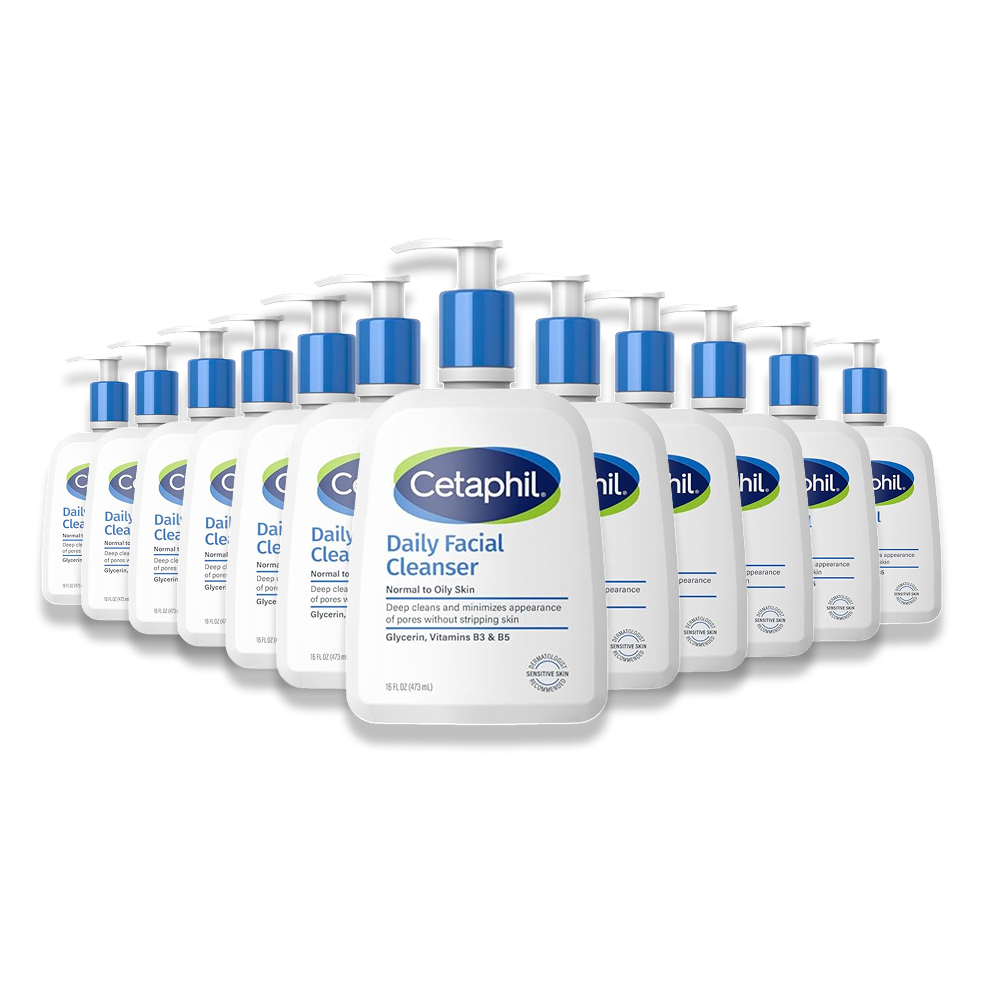 Cetaphil -  Daily Facial Cleanser 16 oz - 12 Pack