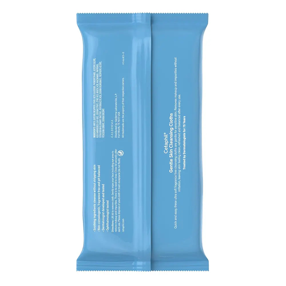 Cetaphil -  Gentle Skin Cleansing Cloths Face and Body Wipes - 25 Ct - 12 Pack