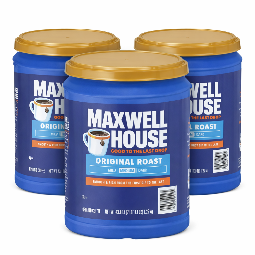 Maxwell House - Original Roast Medium Ground Coffee - 43.1 Oz - 3 Pack