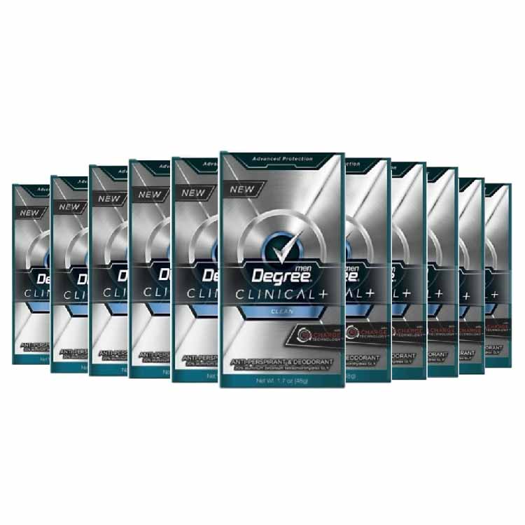 Degree Men Clinical Protection Clean Anti-Perspirant, 1.7 Oz - 120 Pack