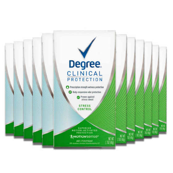 Degree Clinical Protection, Stress Control Deodorant - 1.7 Oz - 24 Pack | Degree - degree