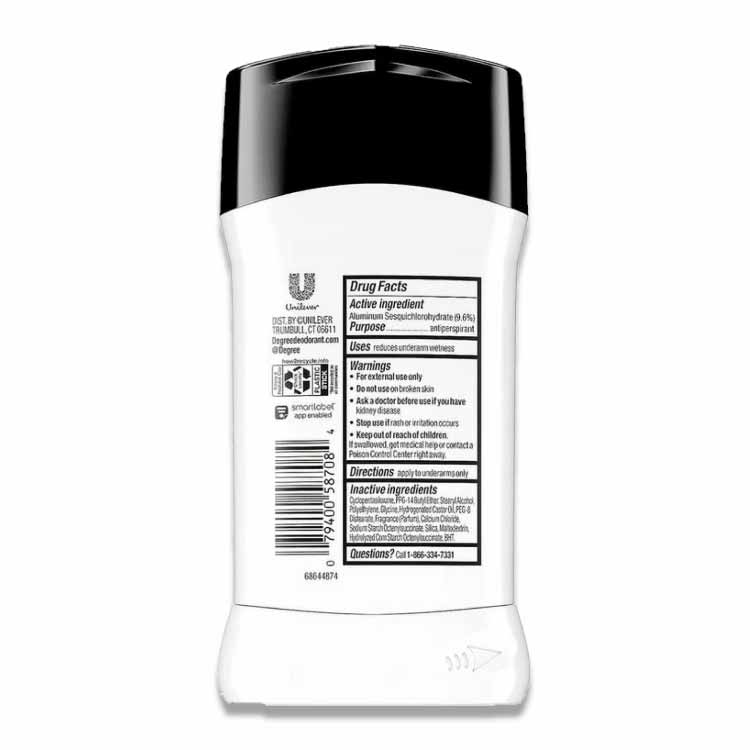 Degree Men Black + White Deodorant Ultraclear 2.7 Oz - 12 Pack