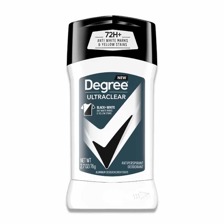Degree Men Black + White Deodorant Ultraclear 2.7 Oz - 12 Pack