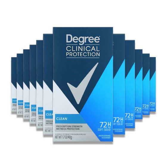 Degree Men Clinical Protection Clean Anti-Perspirant 1.7 Oz - 12  Pack | Degree - degree