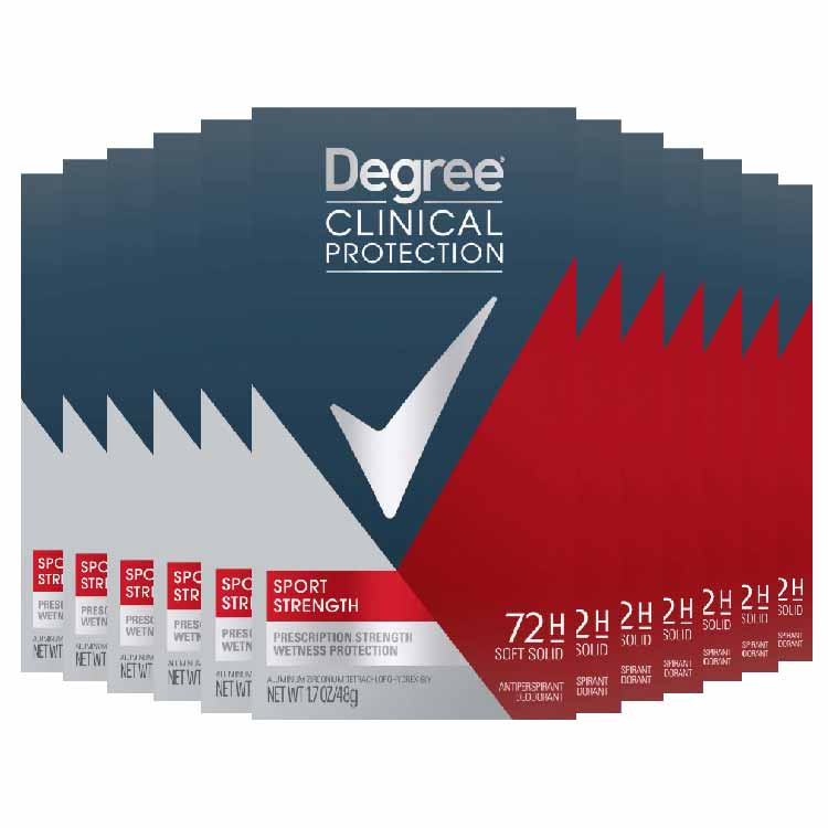 Degree Men Clinical Sport Strength Protection Anti-Perspirant, 1.7 Oz - 24 Pack