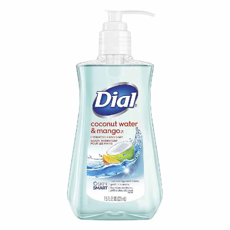 Dial Hand Soap with Moisturizer Coconut Water & Mango 7.5oz, 12 Pack - 150 Cases Pallet