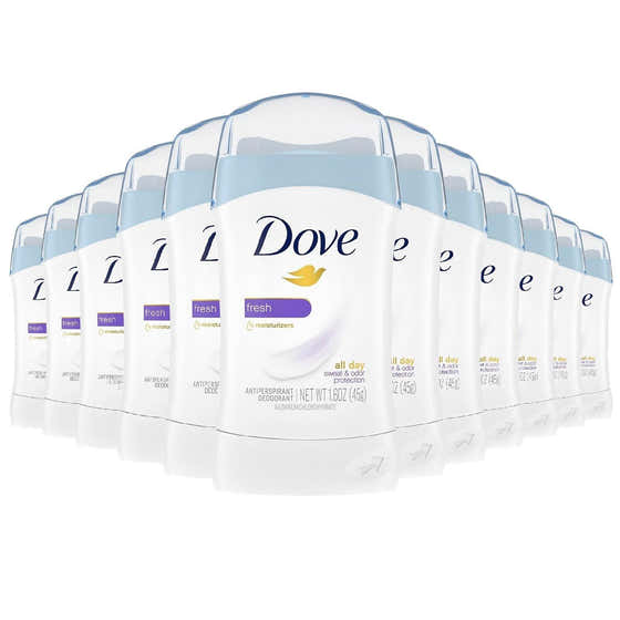 Dove Invisible Solid Antiperspirant & Deodorant Stick Fresh, 1.6 Oz - 12 Pack | Dove - Dove