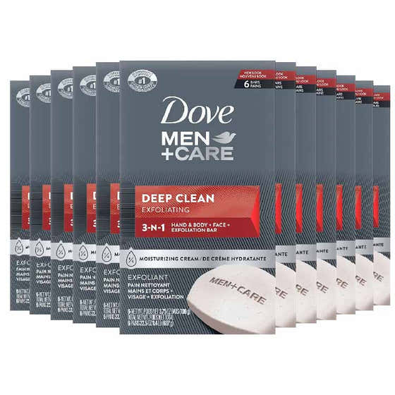 Dove - Bar Soap Men+Deep Clean  3.75oz 6 Pack - 12 Pack (72ct) | Dove - Soap Wholesale