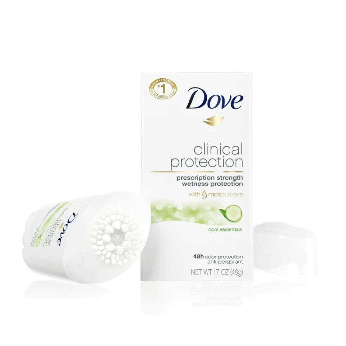 Dove Beauty Clinical Protection Cool Essentials Antiperspirant & Deodorant Stick - 1.7oz - 24 Pack